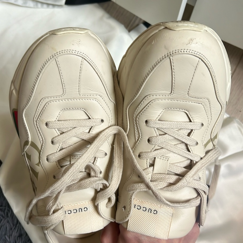 Gucci Rhyton Leather Sneaker - Picture 2 of 6